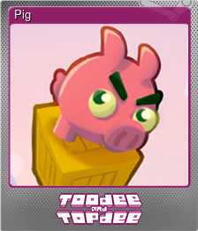 Series 1 - Card 4 of 5 - Pig