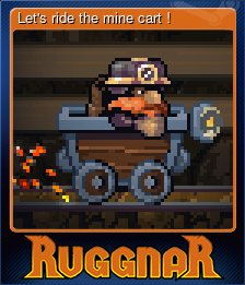 Series 1 - Card 4 of 5 - Let's ride the mine cart !