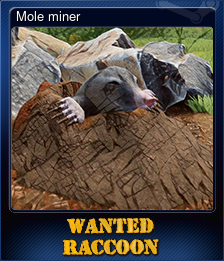 Series 1 - Card 5 of 8 - Mole miner