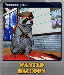 Series 1 - Card 3 of 8 - Raccoon pirate