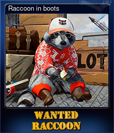 Series 1 - Card 1 of 8 - Raccoon in boots