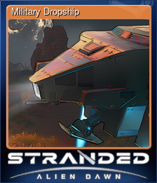 Series 1 - Card 6 of 8 - Military Dropship