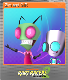 Series 1 - Card 12 of 15 - Zim and GIR