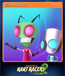Series 1 - Card 12 of 15 - Zim and GIR