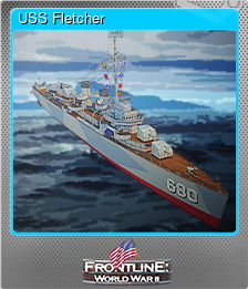Series 1 - Card 12 of 14 - USS Fletcher