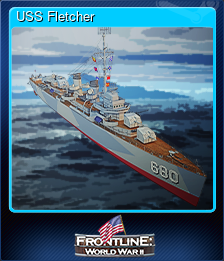 Series 1 - Card 12 of 14 - USS Fletcher