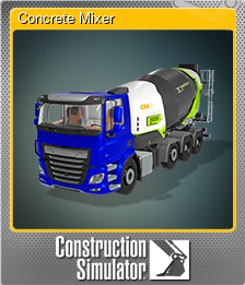 Series 1 - Card 3 of 9 - Concrete Mixer