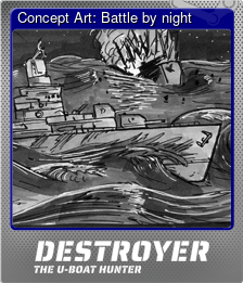 Series 1 - Card 3 of 5 - Concept Art: Battle by night