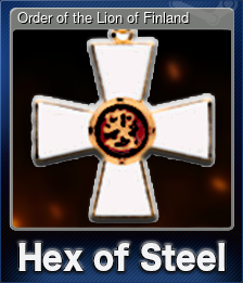 Series 1 - Card 7 of 7 - Order of the Lion of Finland