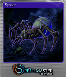 Series 1 - Card 4 of 7 - Spider