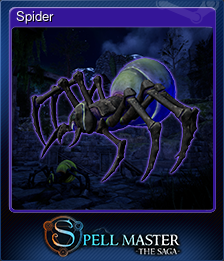 Series 1 - Card 4 of 7 - Spider