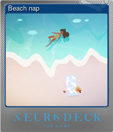 Series 1 - Card 1 of 8 - Beach nap