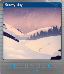 Series 1 - Card 5 of 8 - Snowy day