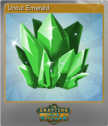 Series 1 - Card 3 of 6 - Uncut Emerald