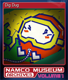 Series 1 - Card 4 of 5 - Dig Dug