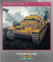 Series 1 - Card 9 of 14 - PzKpfw II Ausf. C