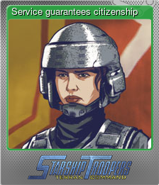 Series 1 - Card 3 of 6 - Service guarantees citizenship