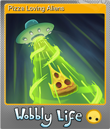 Series 1 - Card 6 of 8 - Pizza Loving Aliens
