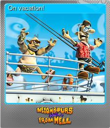 Series 1 - Card 2 of 7 - On vacation!