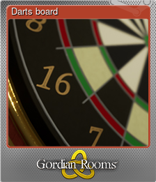 Series 1 - Card 6 of 6 - Darts board