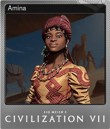 Series 1 - Card 1 of 10 - Amina