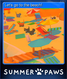 Series 1 - Card 2 of 5 - Let's go to the beach!