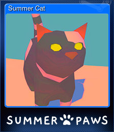 Series 1 - Card 1 of 5 - Summer Cat