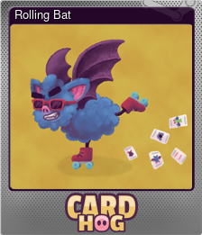 Series 1 - Card 3 of 6 - Rolling Bat