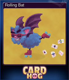 Series 1 - Card 3 of 6 - Rolling Bat