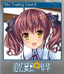 Series 1 - Card 3 of 8 - Miu Trading Card A