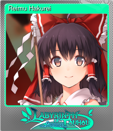 Series 1 - Card 1 of 8 - Reimu Hakurei