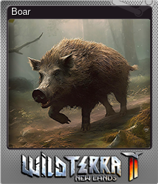 Series 1 - Card 2 of 9 - Boar