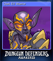 Series 1 - Card 7 of 8 - Dark Elf Warrior