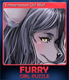Series 1 - Card 3 of 10 - Embarrassed Girl Wolf