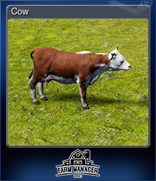 Series 1 - Card 5 of 5 - Cow