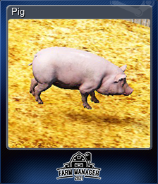 Series 1 - Card 3 of 5 - Pig