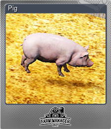 Series 1 - Card 3 of 5 - Pig