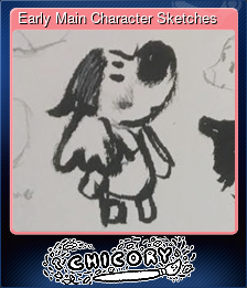 Series 1 - Card 3 of 5 - Early Main Character Sketches