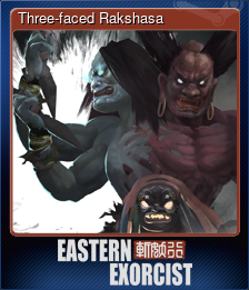 Series 1 - Card 8 of 15 - Three-faced Rakshasa