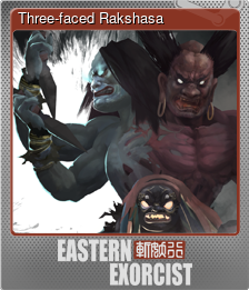 Series 1 - Card 8 of 15 - Three-faced Rakshasa