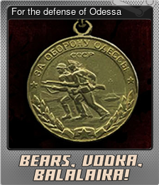 Series 1 - Card 3 of 8 - For the defense of Odessa