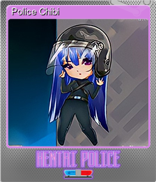 Series 1 - Card 7 of 15 - Police Chibi