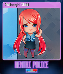 Series 1 - Card 15 of 15 - Policegirl Chibi