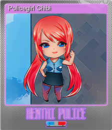 Series 1 - Card 15 of 15 - Policegirl Chibi