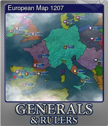 Series 1 - Card 5 of 5 - European Map 1207