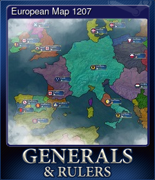 Series 1 - Card 5 of 5 - European Map 1207