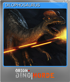 Series 1 - Card 10 of 12 - DILOPHOSAURUS