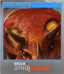 Series 1 - Card 7 of 12 - TRICERATOPS