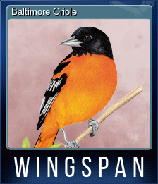 Series 1 - Card 2 of 10 - Baltimore Oriole
