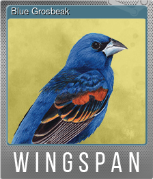 Series 1 - Card 3 of 10 - Blue Grosbeak